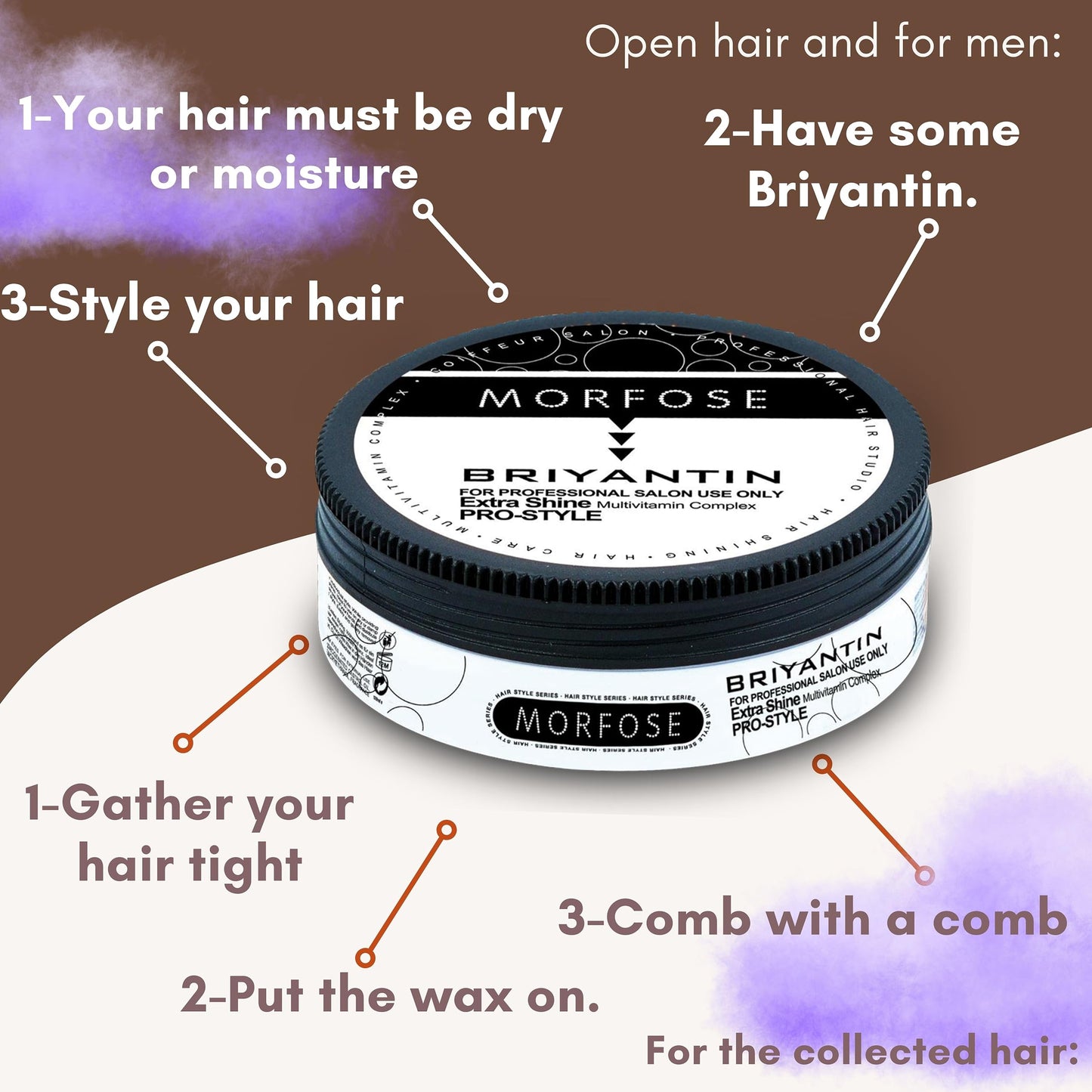 Morfose - Briyantin, brilliantine Extra Shine Pro Style 175ml