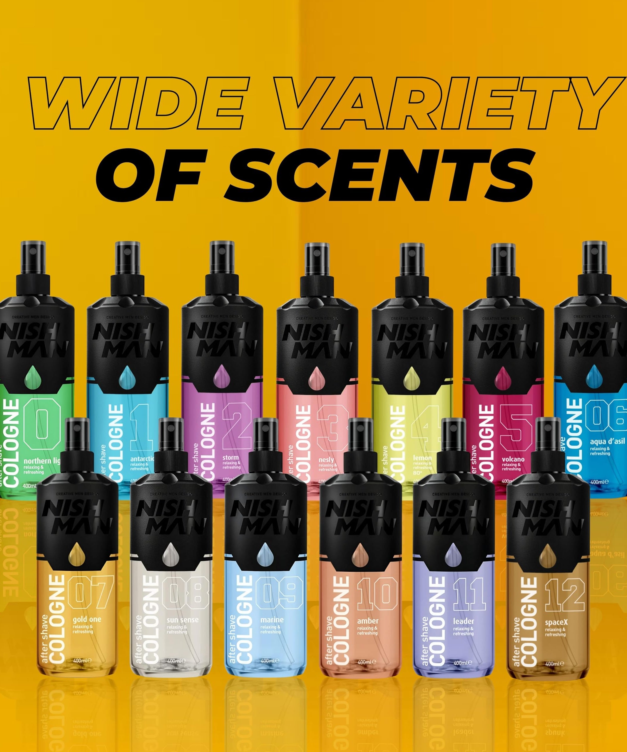 NISHMAN Aftershave Cologne Series