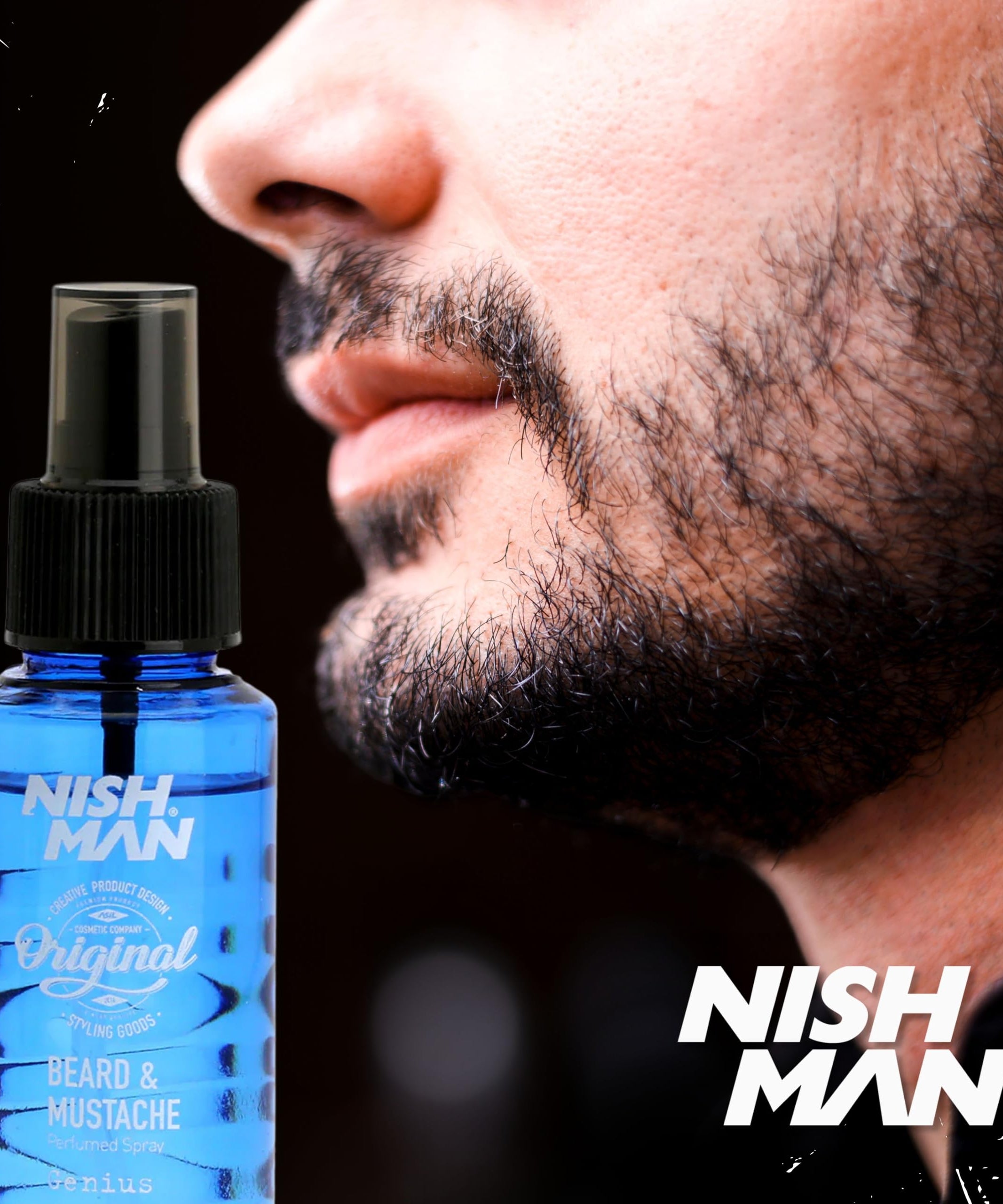 NISHMAN Beard & Moustache Perfume - Adonis 75ml - Refreshing, Long-Lasting Scent for Beard Care - Ideal Beard Perfume for Daily Beard and Mustache Grooming