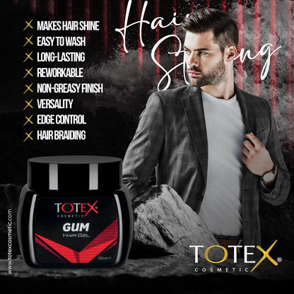 Totex Hair Styling Gum Gel 250ml - 700ml