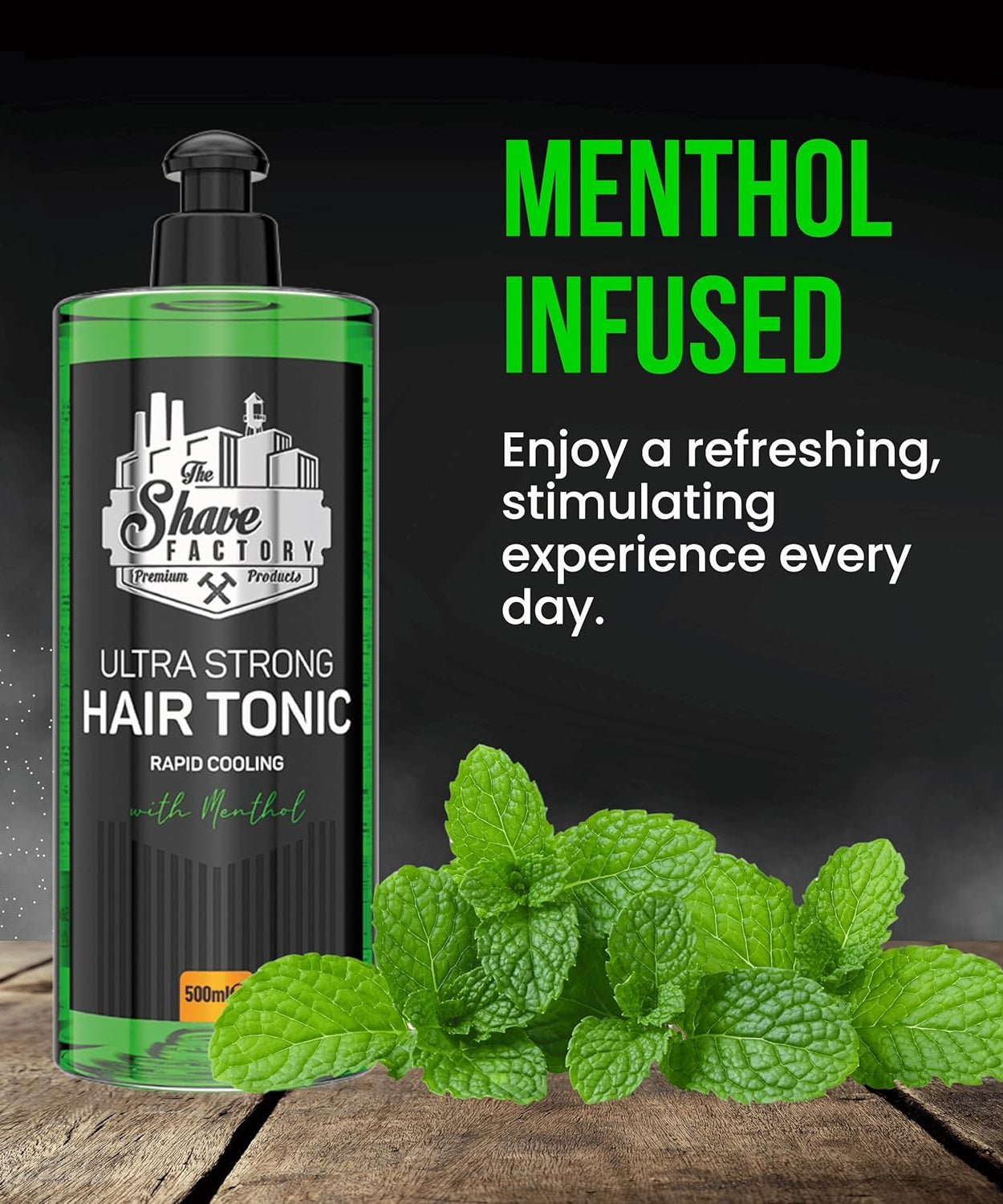 The Shave Factory - Hair Tonic Big 500ML- Hot Towel