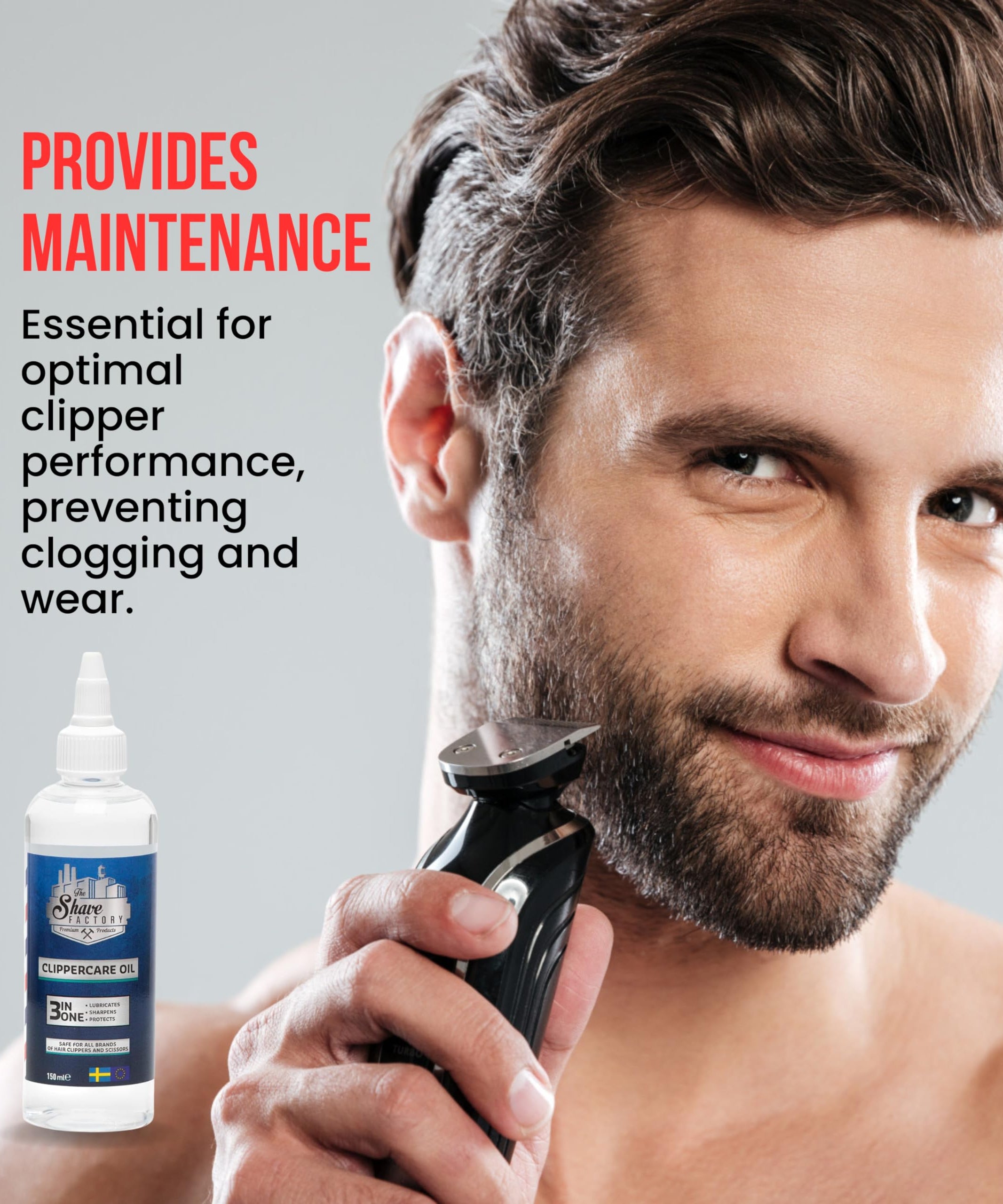 The Shave Factory Clipper Oil 3-in-1 150 ml | Machine Oil |