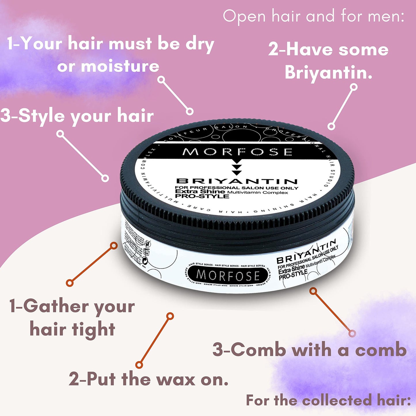 Morfose - Briyantin, brilliantine Extra Shine Pro Style 175ml