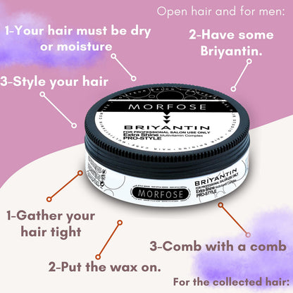 Morfose - Briyantin, brilliantine Extra Shine Pro Style 175ml