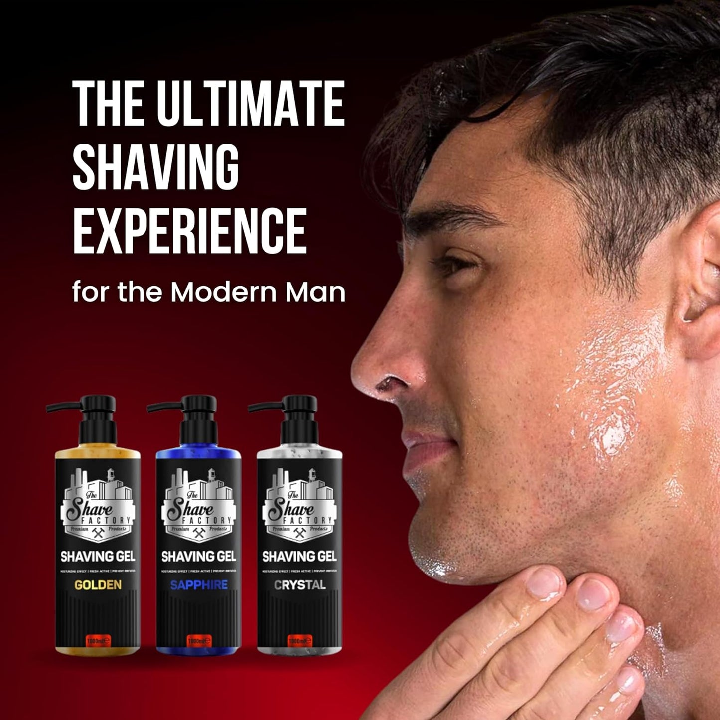 The Shave Factory Shaving Gel 1500ml (50% Extra)