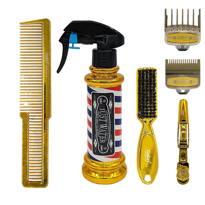 Gabri Gold Metal Flat Top Comb 21cm Anti-Static Heat Resistant