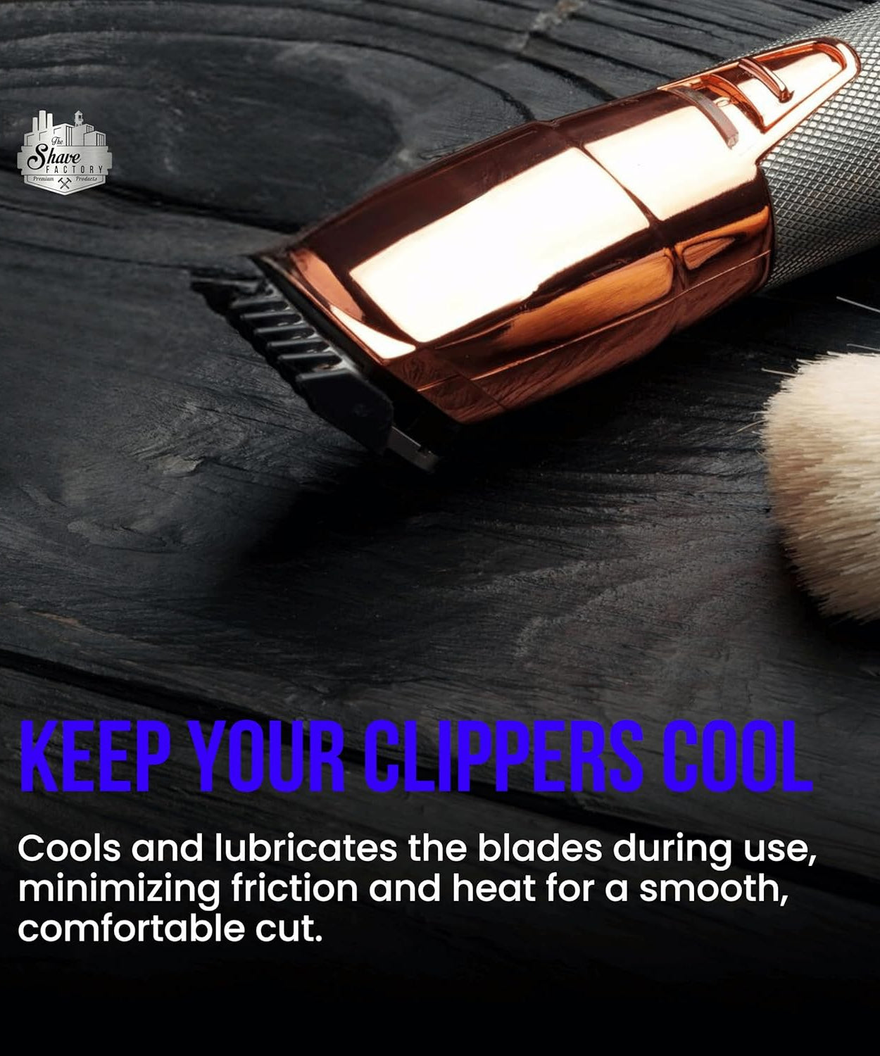 The Shave Factory ClipperCare PLUS+ 6in1 Spray LEMON - 500ML MEGA Size