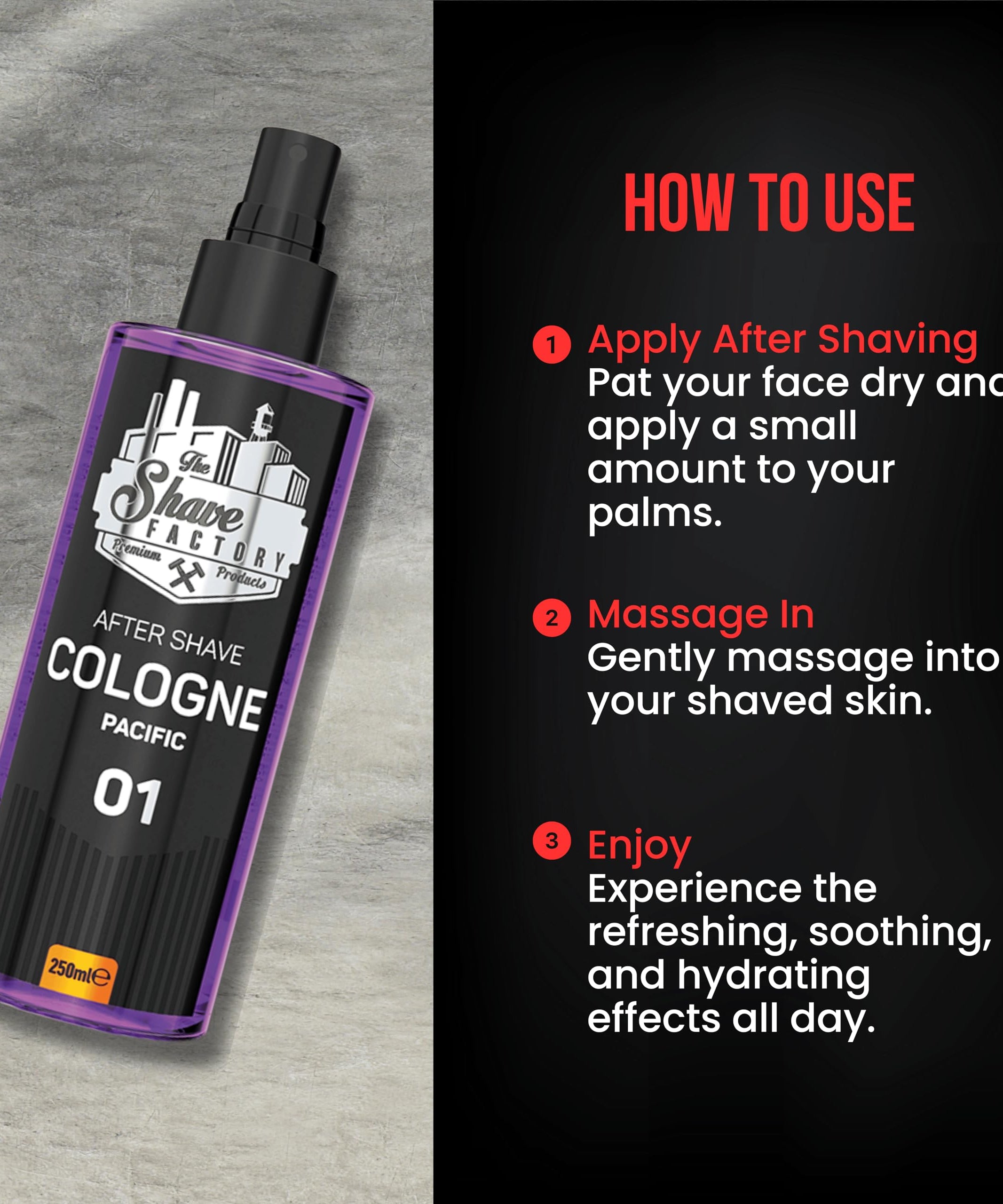 The Shave Factory After Shave Cologne Series 250 ML