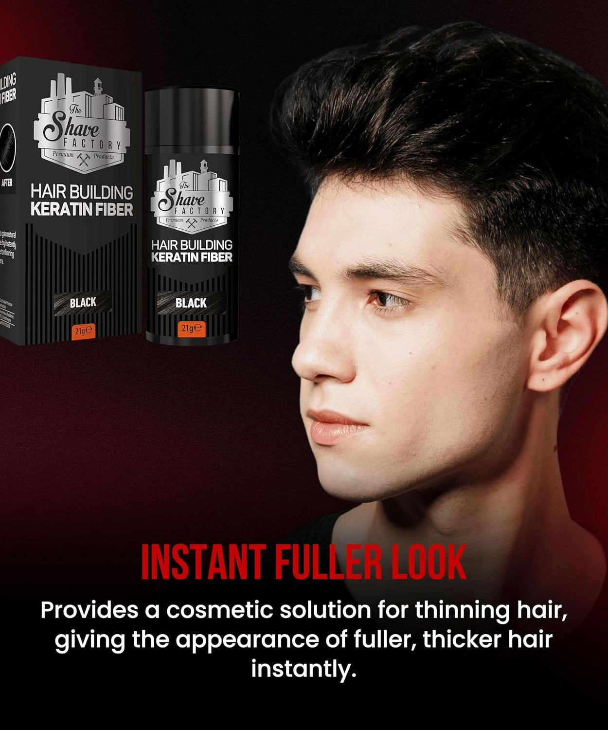 The Shave Factory Hair Building Keratin Fiber Toppik (21gr)