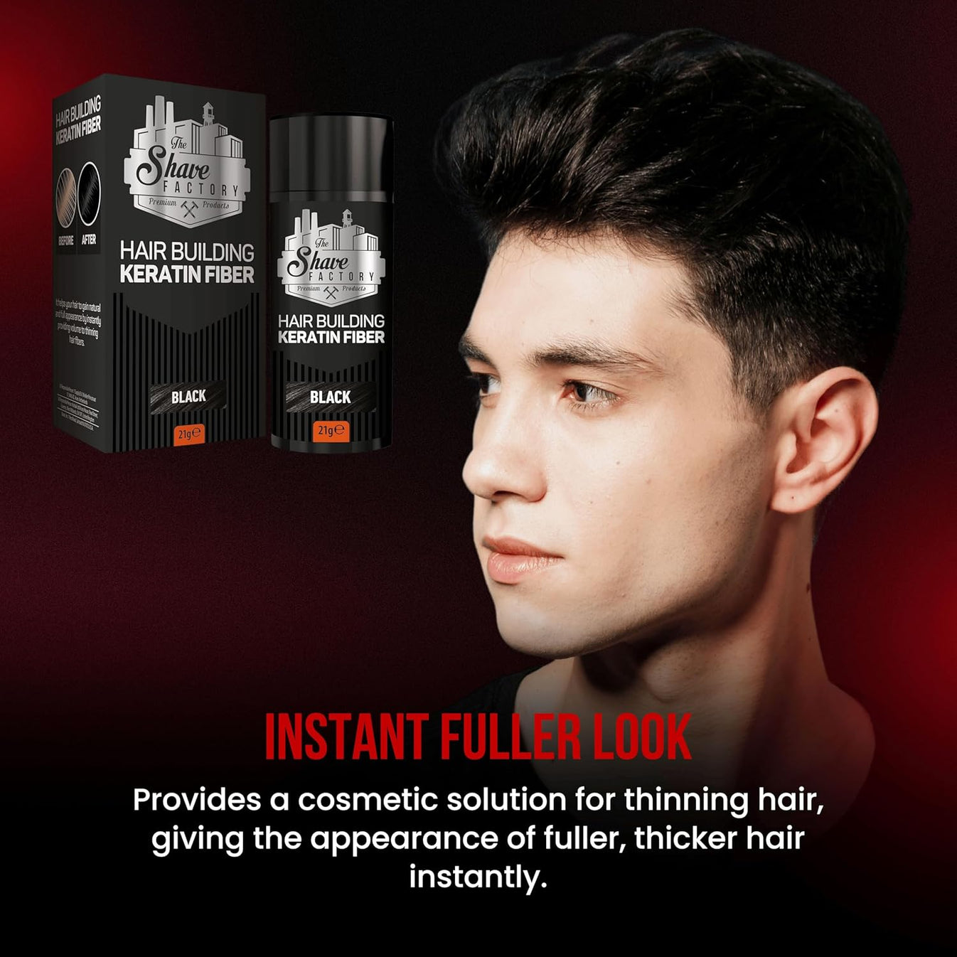 The Shave Factory Hair Building Keratin Fiber Toppik (21gr)