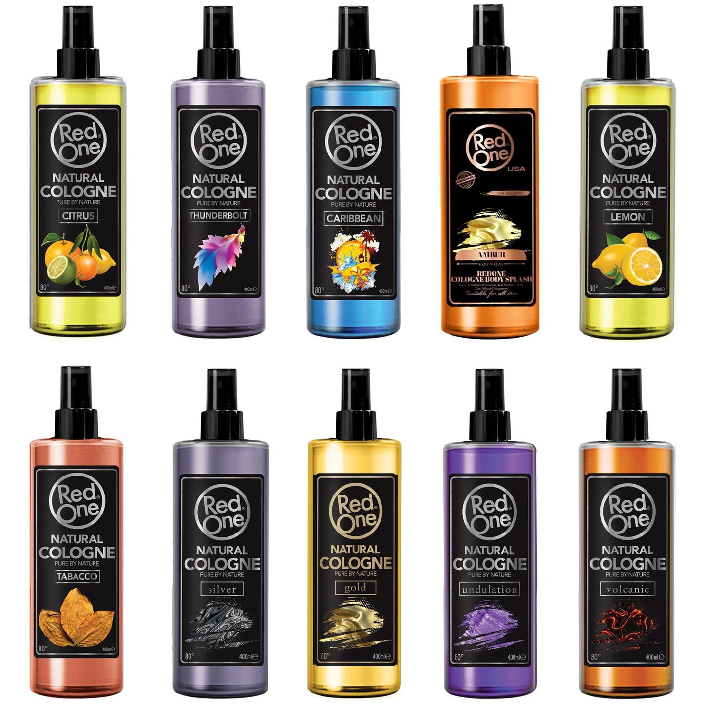 RedOne Aftershave Natural Barber Spray Cologne 400ml