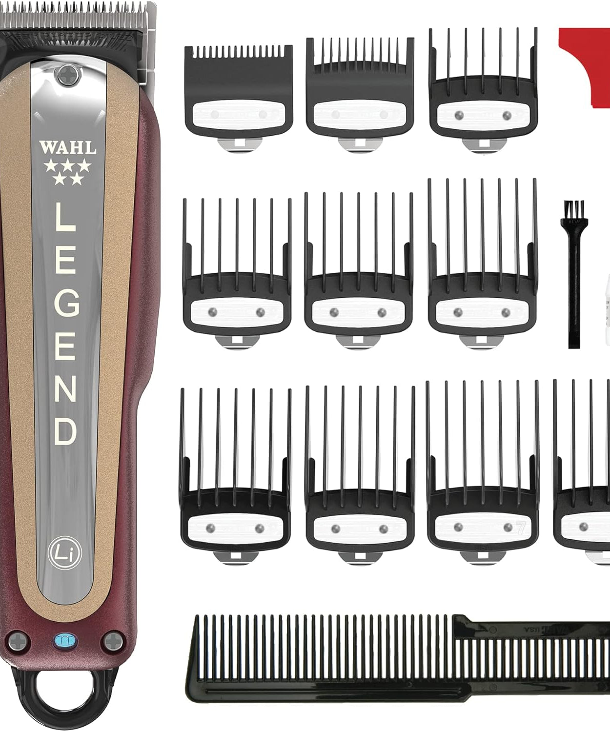 Wahl 5 Star Cordless Legend, Professional Hair Clippers, Pro Haircutting Kit, Adjustable Taper Lever, Crunch Blade, Wedge Blades, Cordless, Barbers Supplies