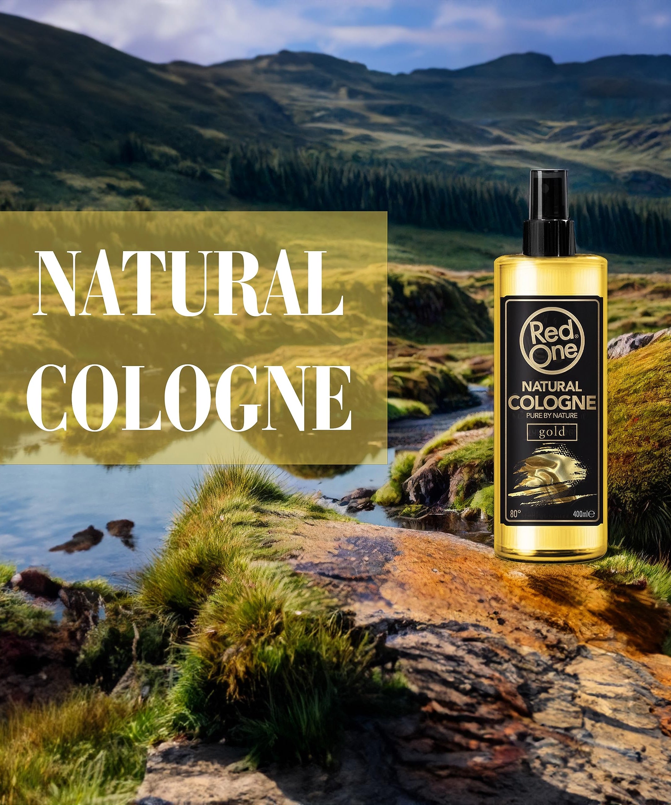 Redone Aftershave Natural Barber Spray Cologne 400 ml