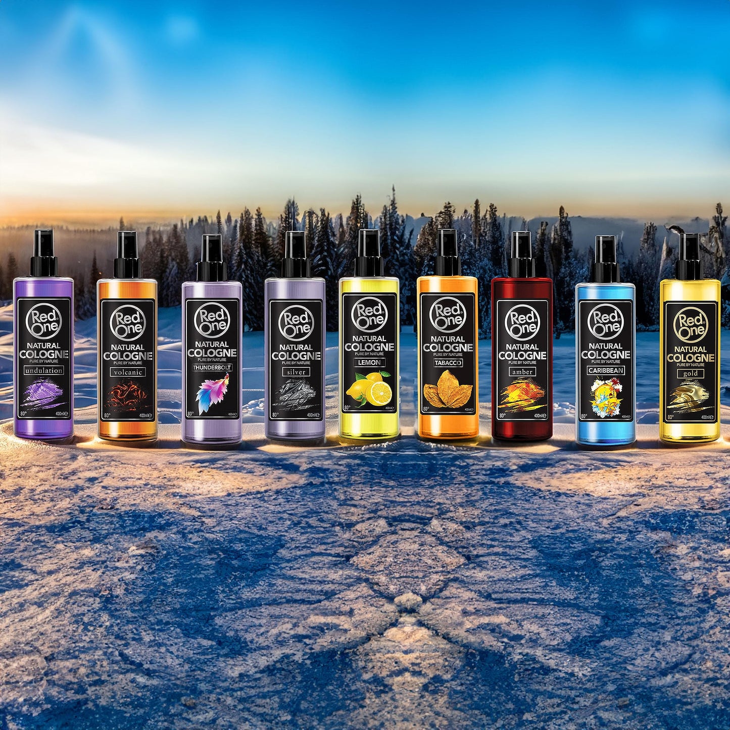 RedOne Aftershave Natural Barber Spray Cologne 400ml