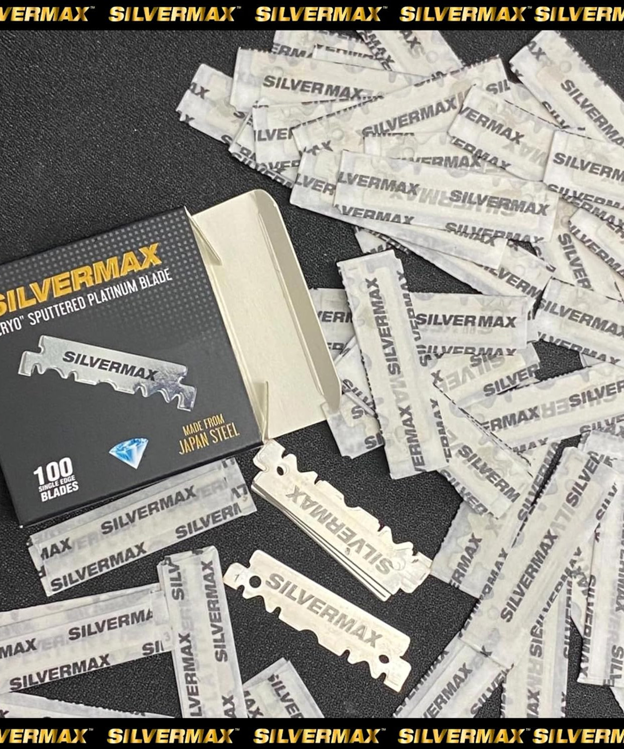 Silvermax Single Edge Razor Blades 100 pcs