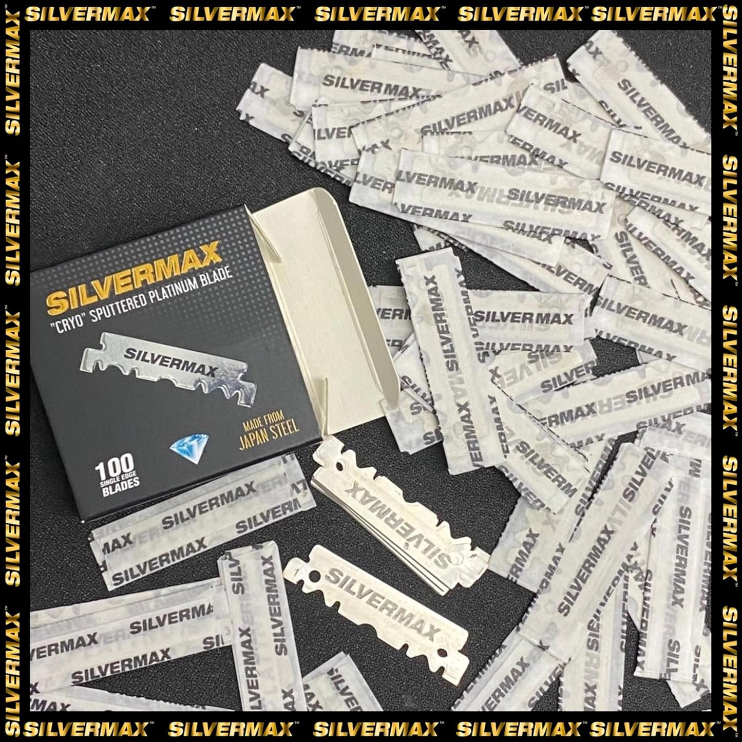 Silvermax Single Edge Razor Blades 100 pcs