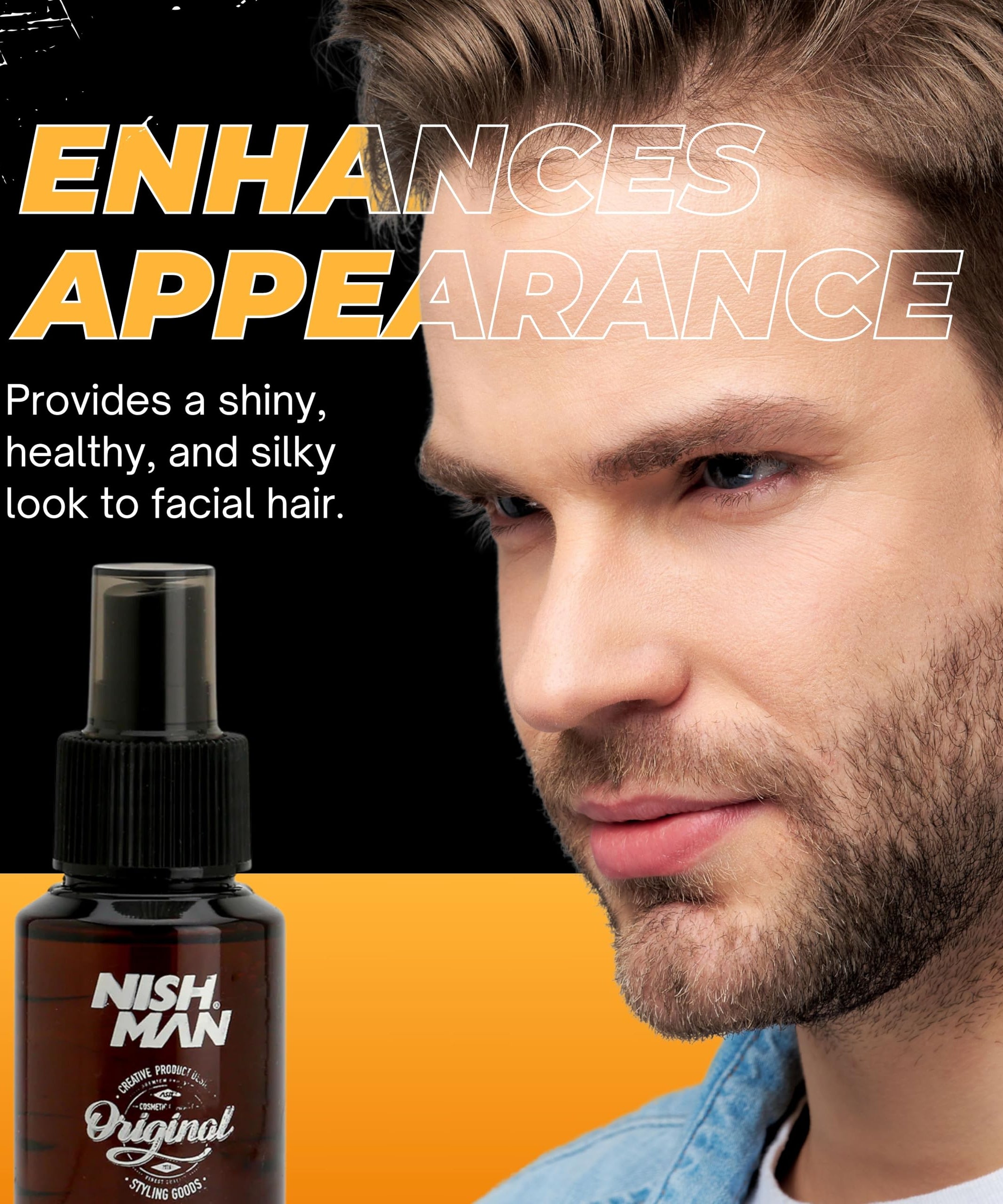 NISHMAN Beard & Moustache Perfume - Adonis 75ml - Refreshing, Long-Lasting Scent for Beard Care - Ideal Beard Perfume for Daily Beard and Mustache Grooming