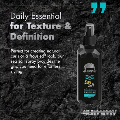 Gummy Professional Curl & Sea Salt Hair Spray – Texturizing Spray for Natural - Professional Barber Supplies UK | BarberWorld