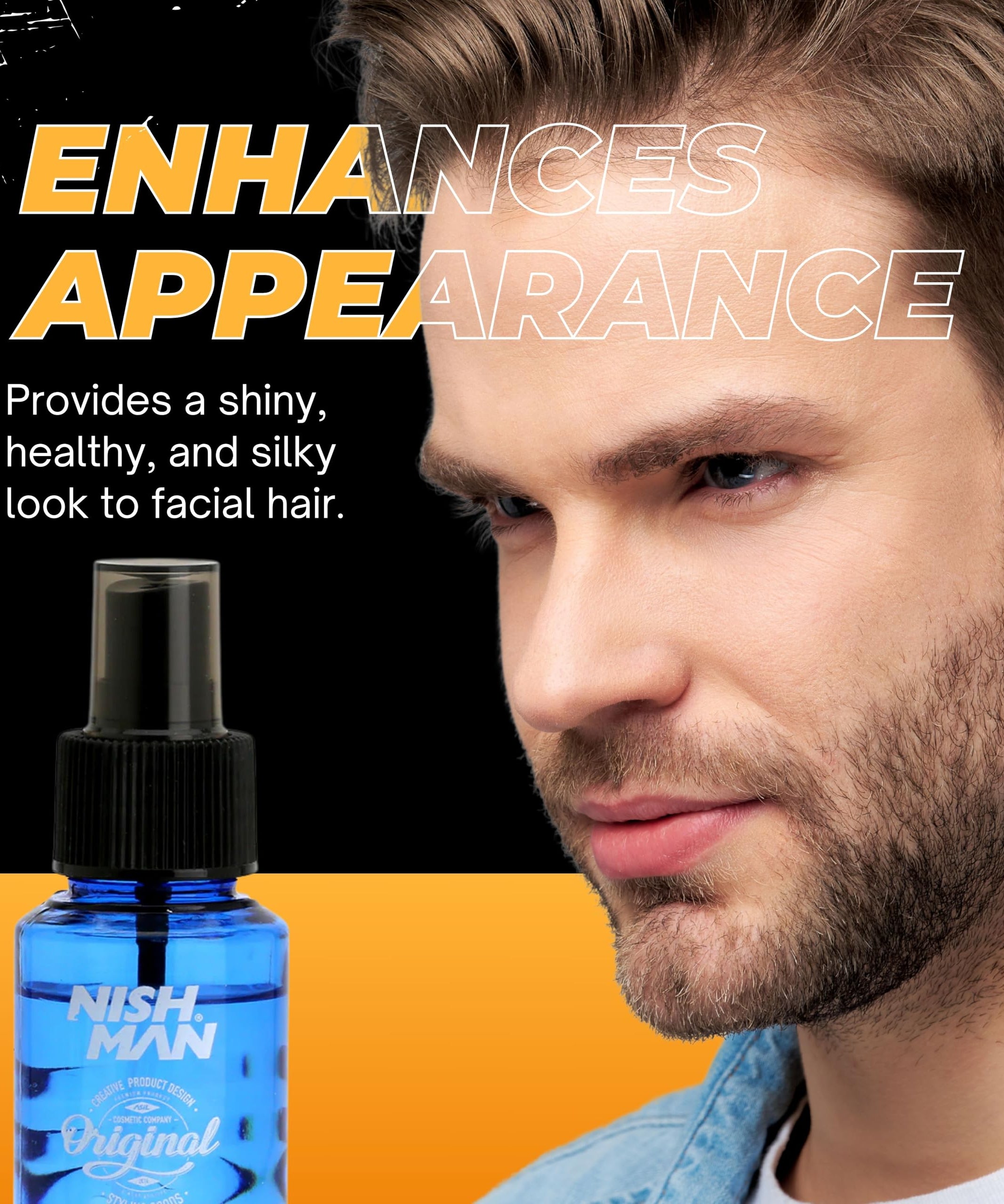 NISHMAN Beard & Moustache Perfume - Adonis 75ml - Refreshing, Long-Lasting Scent for Beard Care - Ideal Beard Perfume for Daily Beard and Mustache Grooming