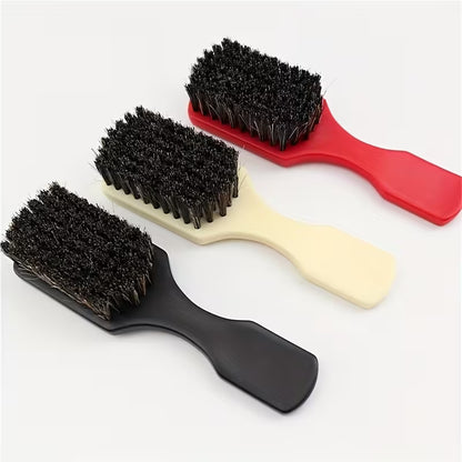 Plastic Men'S Curved Beard Brush with Bristles for Styling And Grooming, Ideal for Salon Beard Care And Cleaning