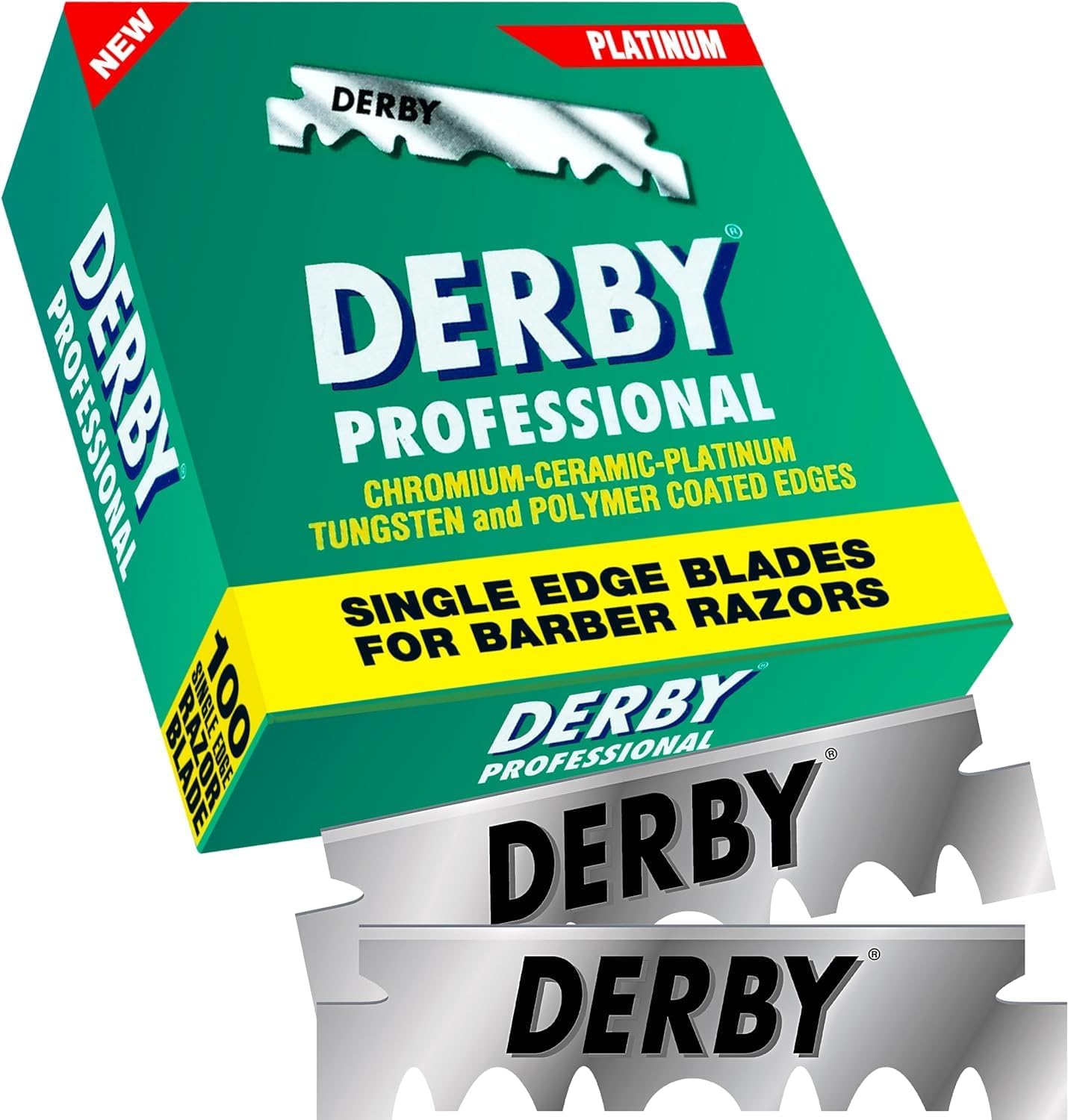 Derby Professional Single Edge Razor Blades 100pk - Derby - Professional Barber Supplies UK | BarberWorld
