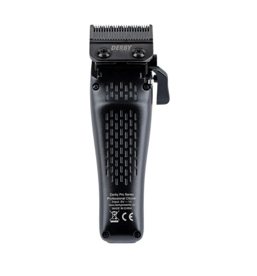 Derby Pro Cordless Hair Clipper 11500RPM Black Diamond Carbon Blade - Derby - Professional Barber Supplies UK | BarberWorld