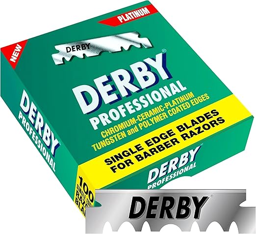 Derby Professional Single Edge Razor Blade 100 Pieces