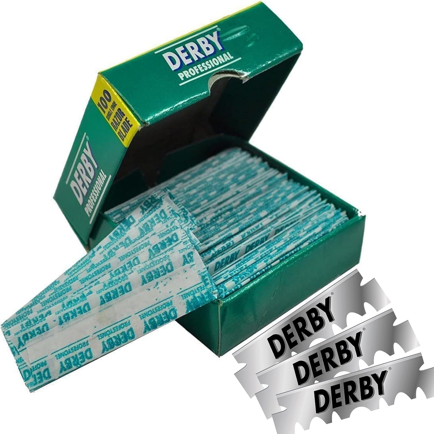 Derby Professional Single Edge Razor Blades 100pk - Derby - Professional Barber Supplies UK | BarberWorld