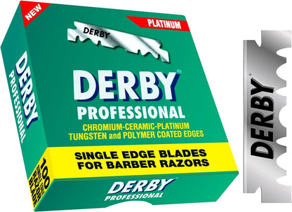 Derby Professional Single Edge Razor Blades 100pk - Derby - Professional Barber Supplies UK | BarberWorld