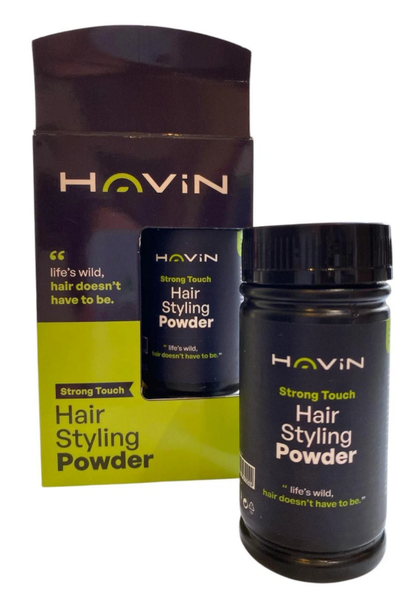 Havin Hair Styling Texture Powder for Men, 20g | Volumizing & Texturizing Hair Powder | Matte Finish, Strong Hold, Non-Greasy | Instant Root Lift for All Hair Types