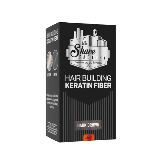 The Shave Factory Hair Building Keratin Fiber 22g Black & Dark Brown