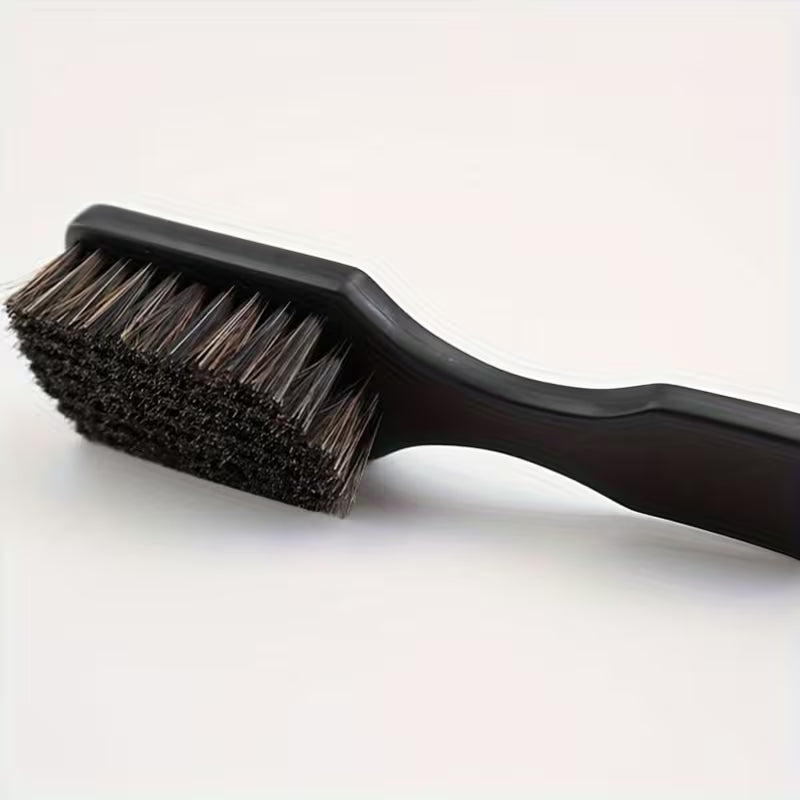 Plastic Men'S Curved Beard Brush with Bristles for Styling And Grooming, Ideal for Salon Beard Care And Cleaning