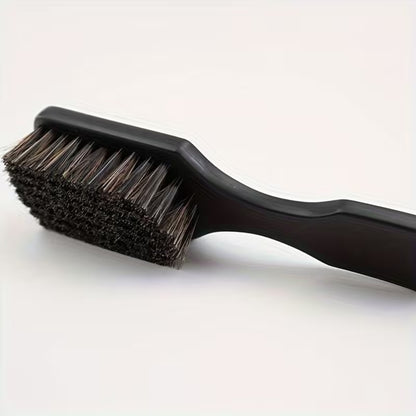 Plastic Men'S Curved Beard Brush with Bristles for Styling And Grooming, Ideal for Salon Beard Care And Cleaning
