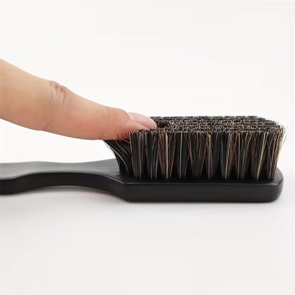 Plastic Men'S Curved Beard Brush with Bristles for Styling And Grooming, Ideal for Salon Beard Care And Cleaning